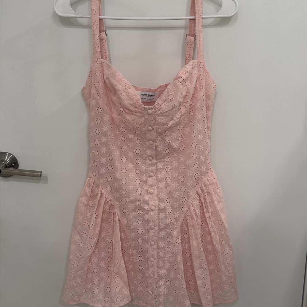 Pink PEPPERMAYO brand new  Eyelet Sundress